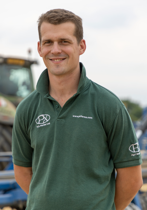 A picture of Tom Eve, Farm Manager at P.X. Farms